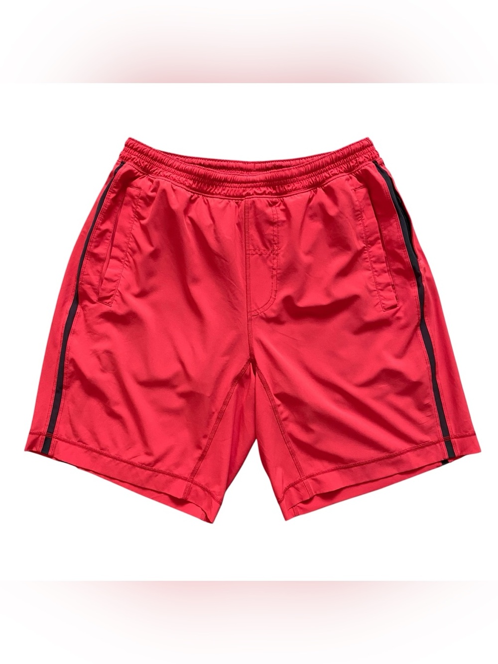 Lululemon Mens Run Response Lined 9” Shorts Red Size Small Athletic Gym